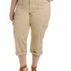 Lee Relaxed Fit Austyn Knit Waist Cargo Capris (Plus) | Pants